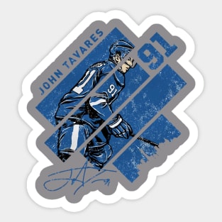 John Tavares Toronto Stripes Sticker